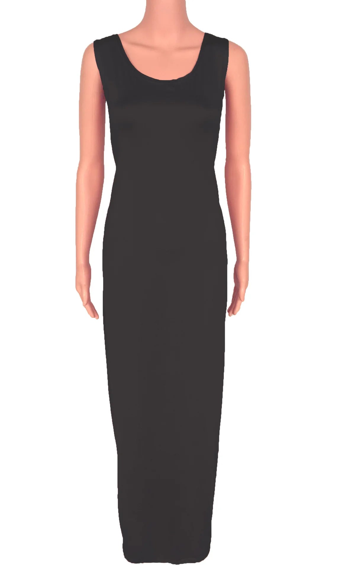 Sexy Solid Color Slim Bodycon Long Maxi Dress Women Elegant Sleeveless Skinny Dress Club Party Vestidos Badiee Stylez