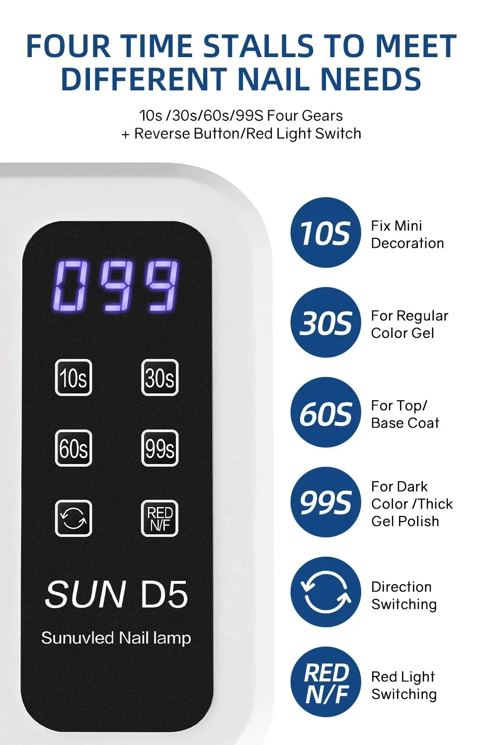 480W Big Space UV LED Nail Lamp For Manicure Lamp Drying Gel Nail Polish 140LEDS Nail Dryer With LCD Screens Salon Tools