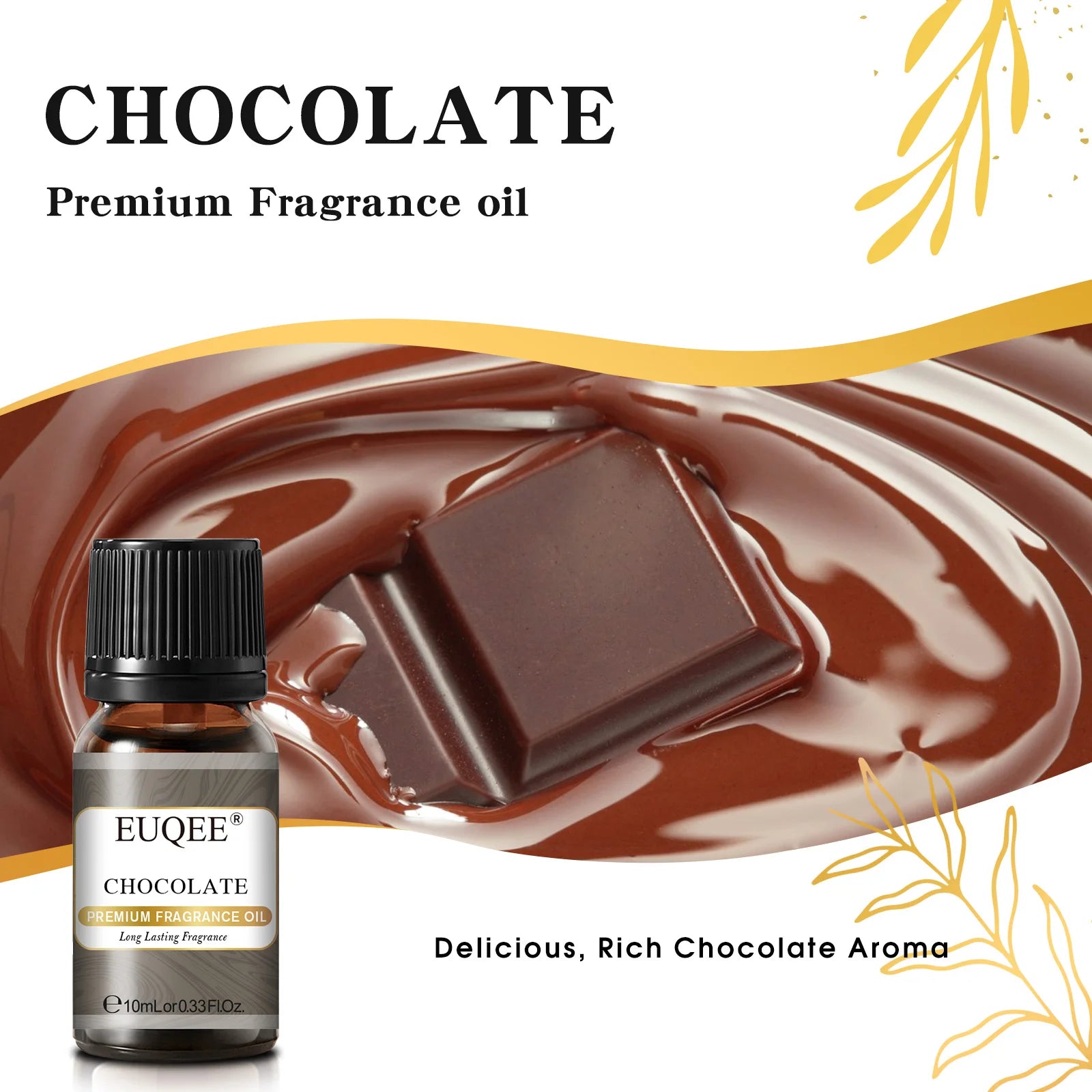 EUQEE 10ML Men's Fragrance Oil For Car Diffuser,Making Candle Leather Forest Pine Coffee Cake Cedarwood Bay Rum 1pcs/3pcs/6pcs - Badiee Stylez