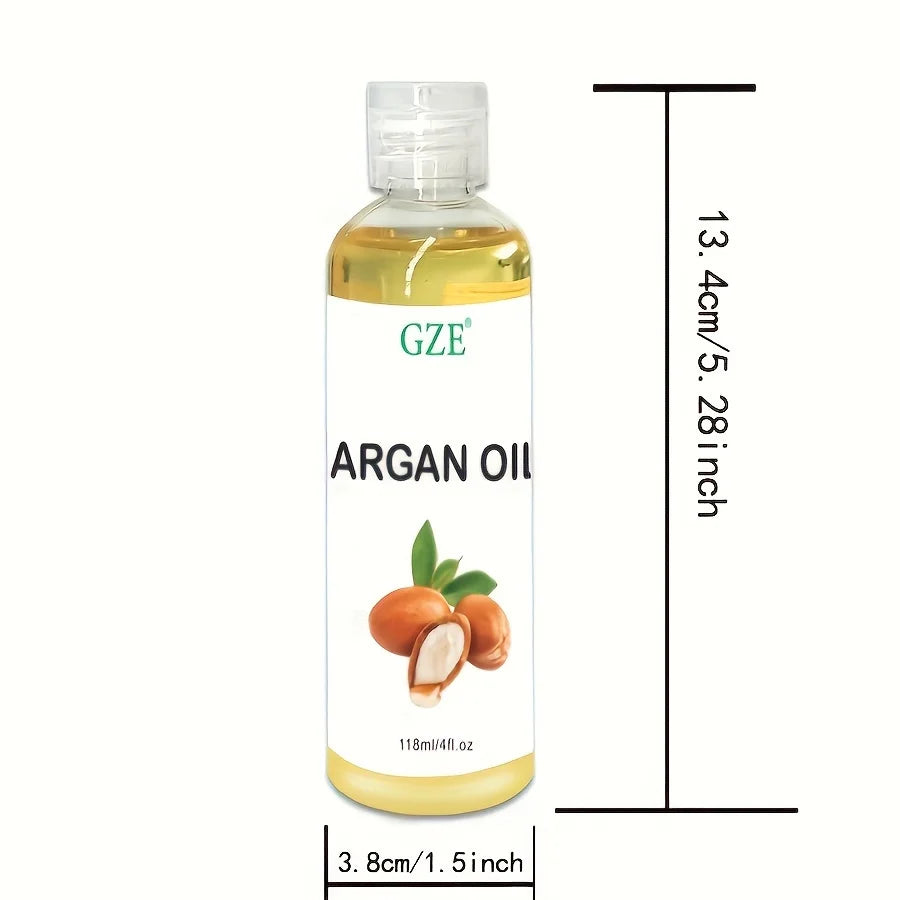 GZE Organic Moroccan Argan Oil Pure Cold Pressed Virgin Premium Grade Moisturizer for Dry, Damaged Skin, Hair, Face, Body, Scalp GZE130