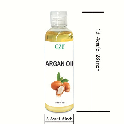 GZE Organic Moroccan Argan Oil Pure Cold Pressed Virgin Premium Grade Moisturizer for Dry, Damaged Skin, Hair, Face, Body, Scalp GZE130