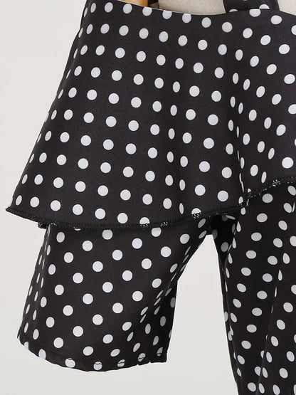 Off the Shoulder Elegant Vintage Party Dress Women Summer Polka Dot Ruffles A Line Midi Dresses