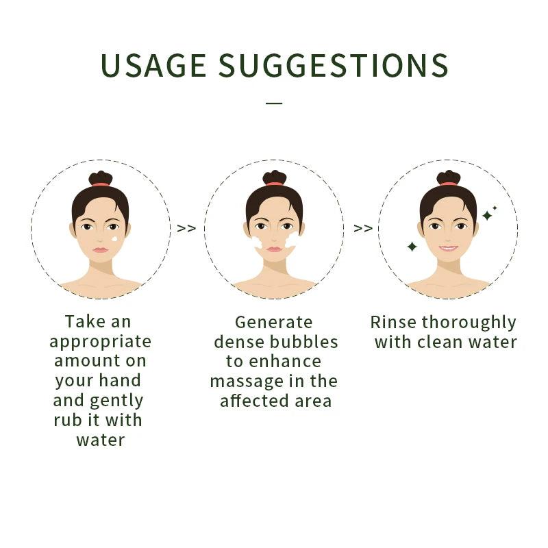 PTWOP Low PH 150ml Facial Cleanser Gentle Oil Control Moisturizing Face Wash Whitening Facial Foam Exfoliating Deep Remove