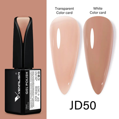 Venalisa 15ml Nail Prep Dehydrator Fast Dry Acid-Free Primer Bond Natural for Builder Jelly Gel Nail Gel Polish Color GelVarnish JD50 jelly color