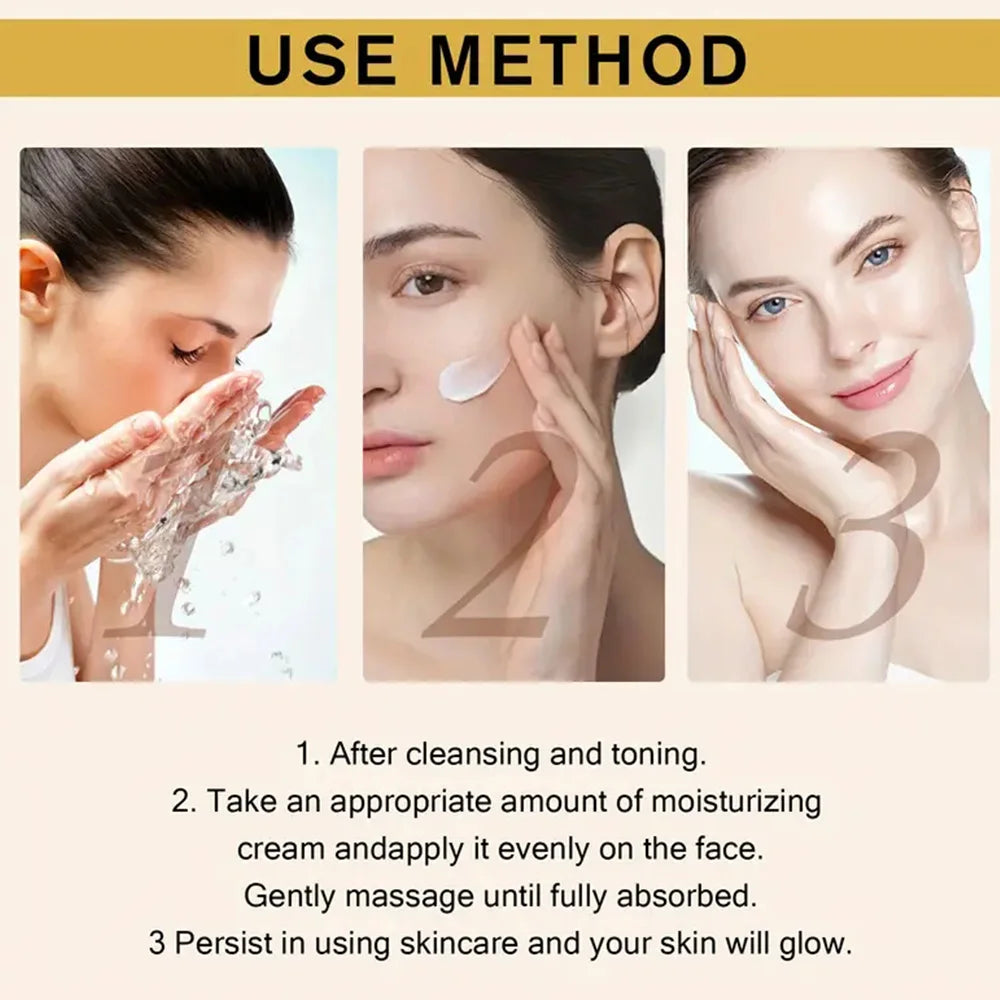 Rice Pulp Cream Hydrating and Nourishing Moisturizer Soothes,Anti Aging Remove Wrinkles Firming Pores Removing Acne Whitening