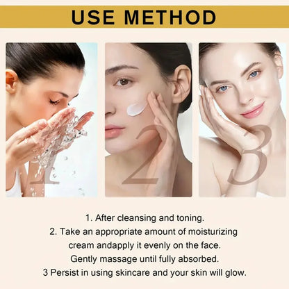 Rice Pulp Cream Hydrating and Nourishing Moisturizer Soothes,Anti Aging Remove Wrinkles Firming Pores Removing Acne Whitening