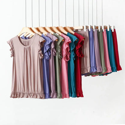 XL-8XL Plus Size Modal New Sleeveless Tops Ladies' Pajamas And Shorts Summer Women's Sleepwear Pyjamas Femme Nightwear Suit