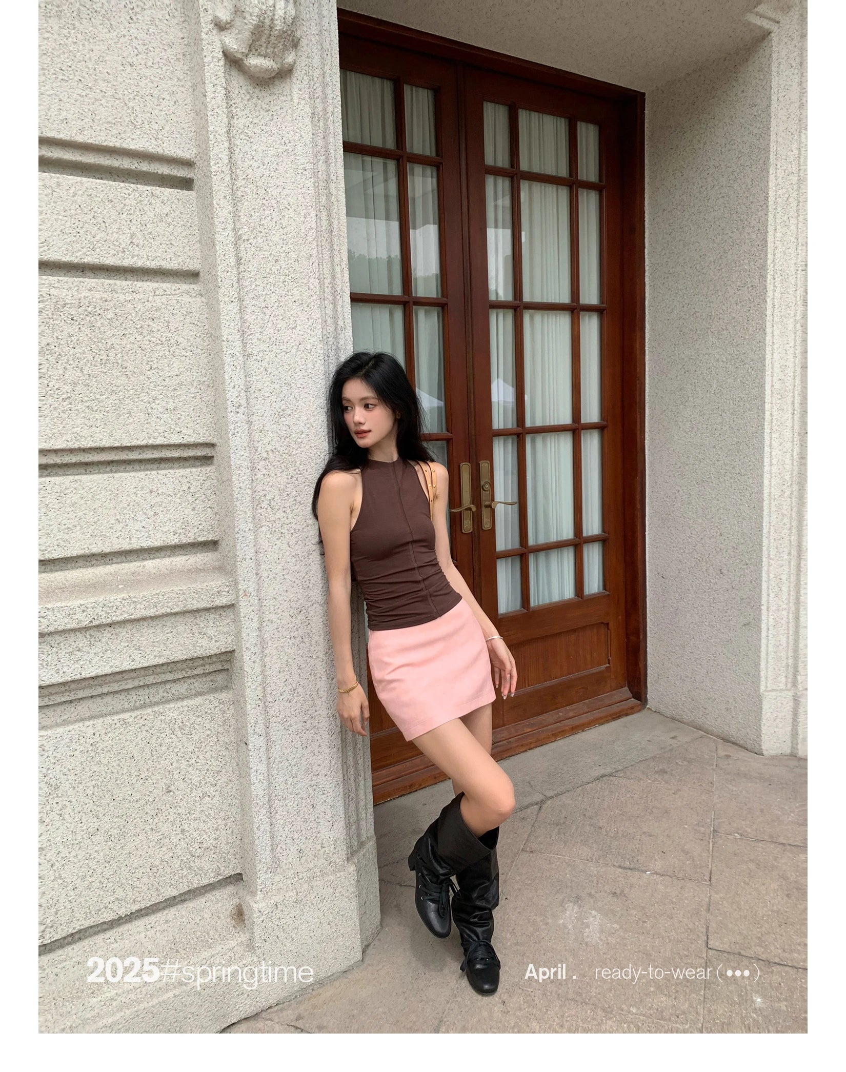 Lautaro Spring Summer Pink Soft Pu Leather Mini Skirt Women with Low Waist Short Luxury Chic A Line Clothes Korean Fashion 2025