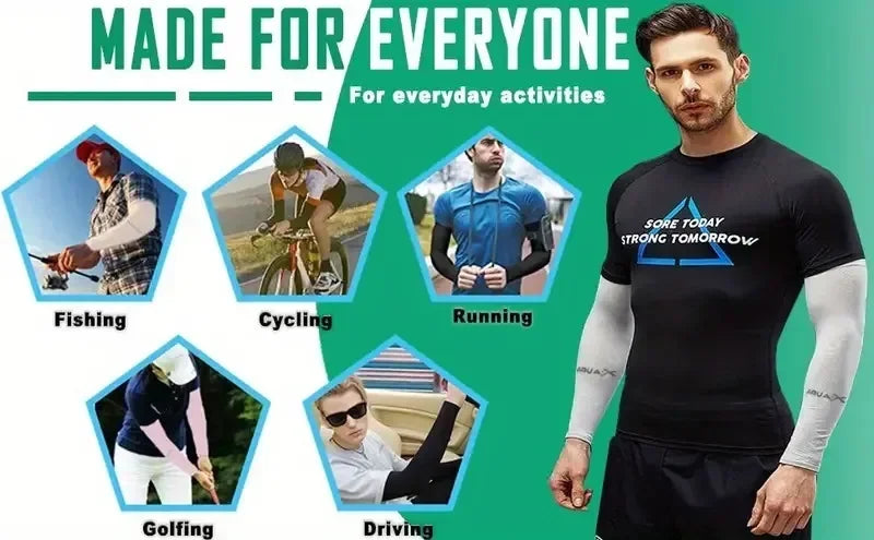 Summer UV protection Breathable Sun Protection Sleeves Breathable UV Protective Gear for Sports Driving Outdoor Adventures