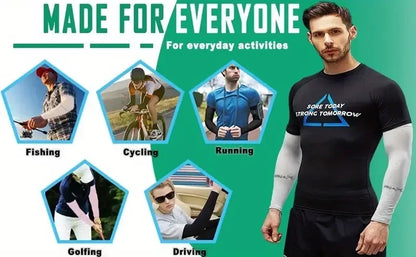 Summer UV protection Breathable Sun Protection Sleeves Breathable UV Protective Gear for Sports Driving Outdoor Adventures