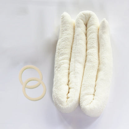 Create Professional Looking Curls Instantly with Heatless Curling Rod Headband No Heat Soft Overnight Hair Curlers beige set 1