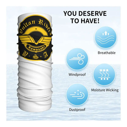 Vulcan Motorcycle Modren Bandana Neck Cover Printed Wrap Scarf Multi-use Headwear Outdoor Sports Unisex Adult Washable