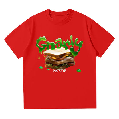KATSEYE Gnarly T-shirts Fashion Creative Design Men Women Tees Korean Style Kpop Casual Short Sleeve Crewneck Y2K T Shirt