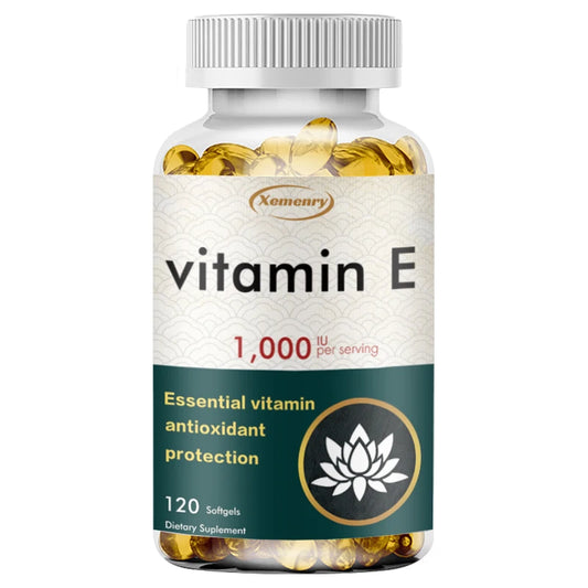 Vitamin E Capsules - Facial Care, Skin, Heart Health, Anti-Aging, Antioxidant
