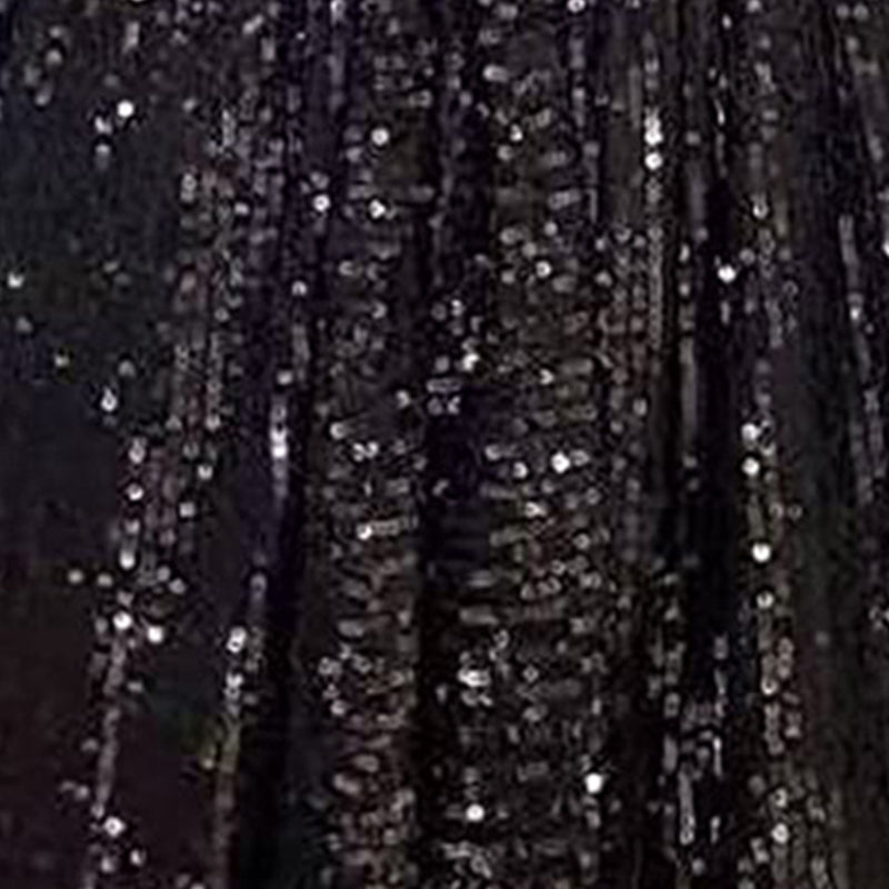 2024 New Fashion Women´s Autumn Sequin Party Dress, Sparkle Long Sleeve Round Neck Short Cocktail Dress with Belt Badiee Stylez