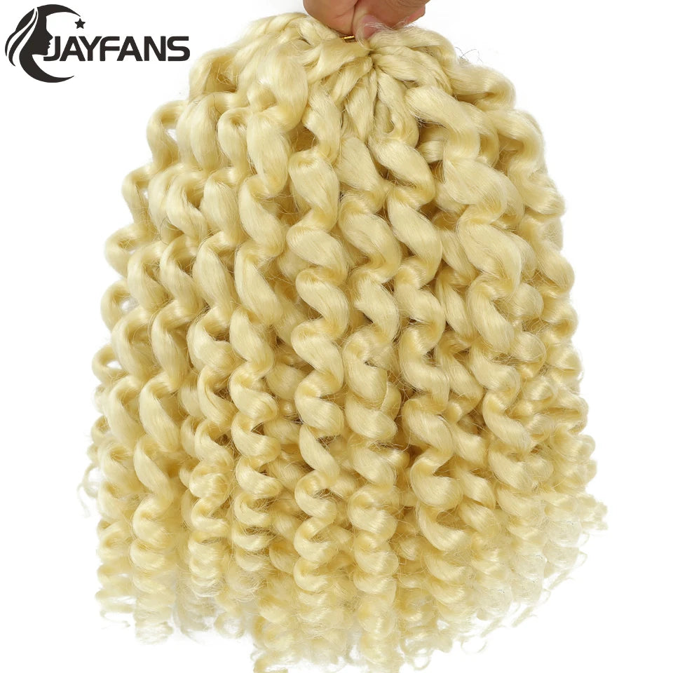 1- 5 Packs 8 inch Jumpy Wand Curl Jamaican Bounce Crochet Hair Natural Black Wand Curls Crochet Hair Short Curly Crochet Braids Badiee Stylez