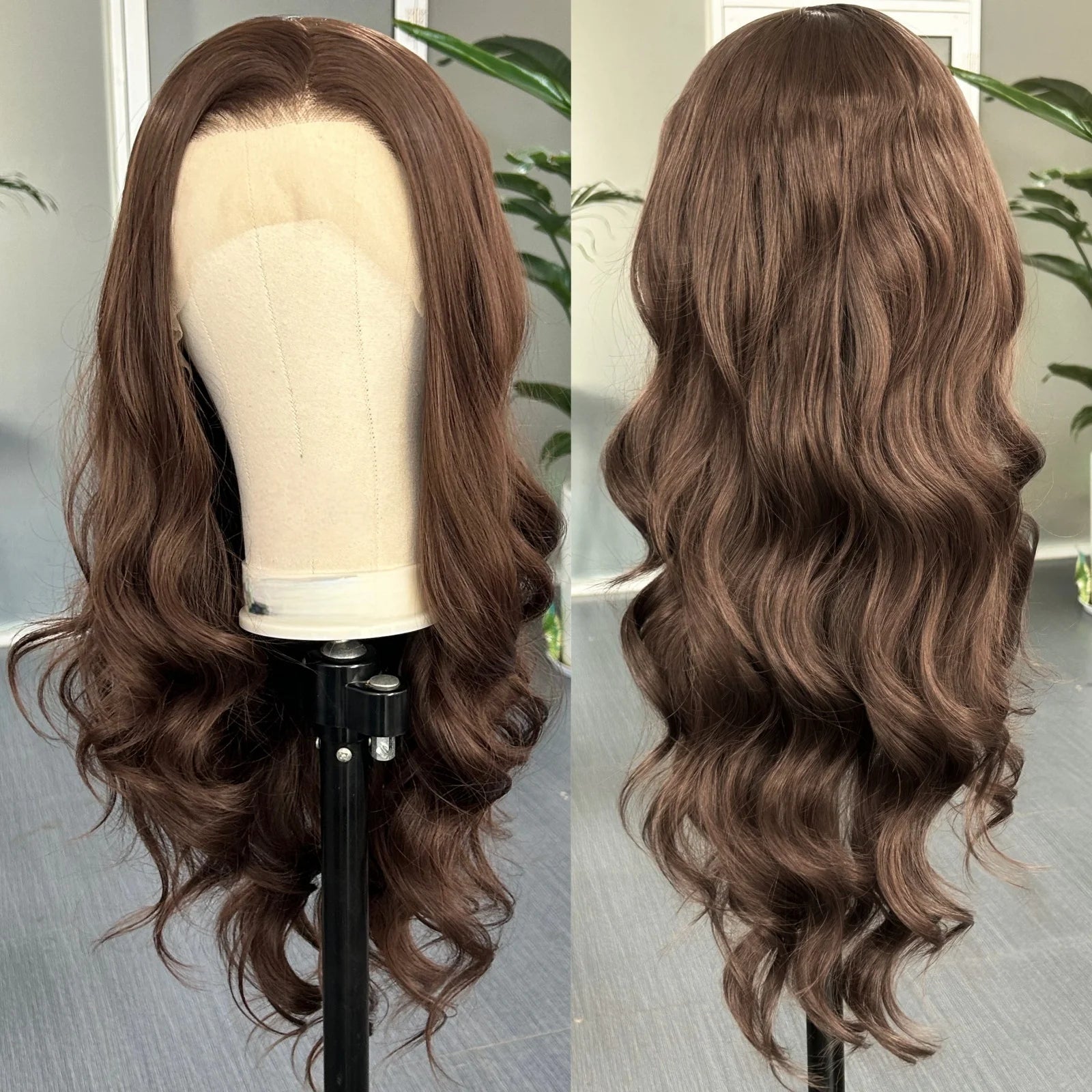 Platinum Blonde Long Wavy Synthetic Wig Free Part Loose Wave Natural Curly 13X4 Lace Front Wigs for Women Daily Party Cosplay Badiee Stylez