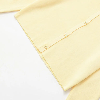 TRZA Women's Knit Cardigan Sweater O-Neck Long Sleeve Chic Outerwear Fashion Front Button Female Top