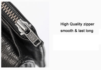 Vintage Genuine leather wallet Men leather long wallet men purse clutch bag male money clips zip around money bag card holder