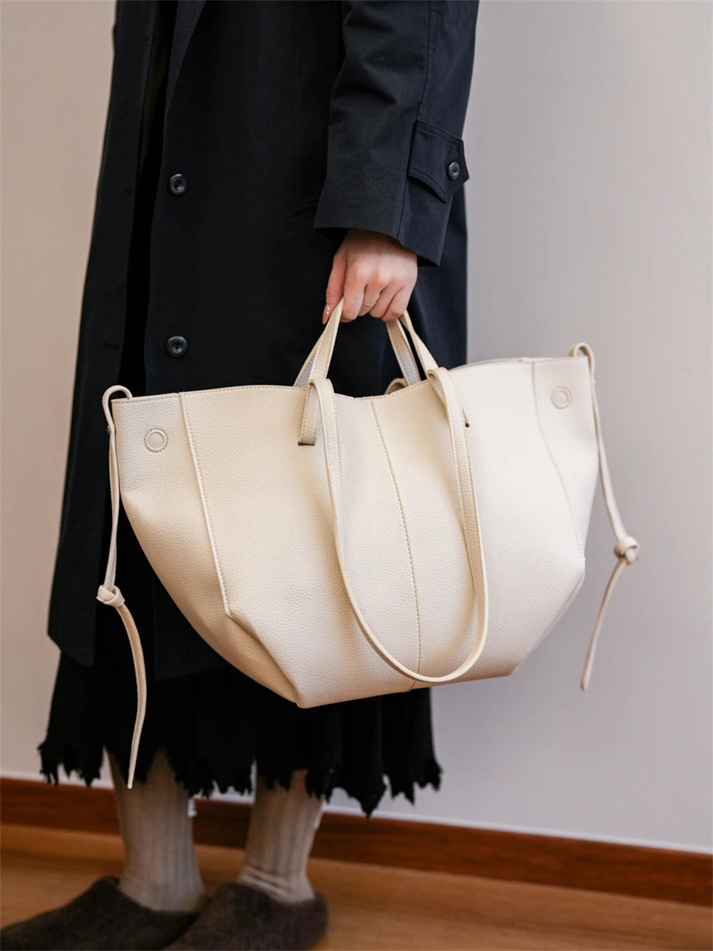 MOODS Branded Underarm Shoulder Bags For Women 2024 Latest Luxury Designer Handbags Soft PU Leather Large Capacity Shopping Tote