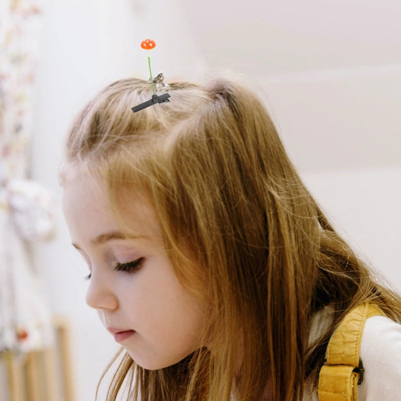 30 Pcs Accessories Mushroom Lemon Tree Hair Clip Women's Barrettes Hairclip Clips Small Plastic and Zinc Alloy