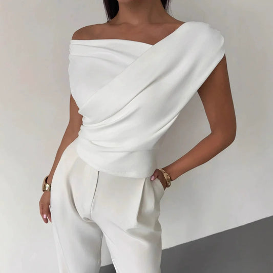 Summer Solid T-Shirts Women Clothes Fashion Tshirt Blusas Casual Ladies T Shirt Sleeveless Women's Top Tee Camiseta Mujer WHITE