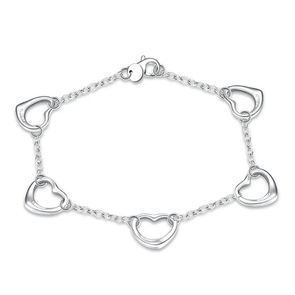 New High quality 925 Sterling Silver 4MM Women Men chain Male Twisted Rope Bracelets Fashion Silver Jewelry H213