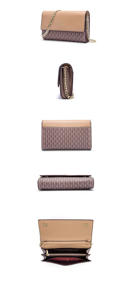 Minimalist Fashionable Exquisite Women's Shoulder Bag with Chain Shoulder Strap Design Versatile for Commuting and Gatherings