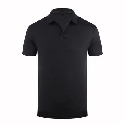 Men’s High-Quality White Golf Polo Shirt - Casual Short Sleeve Summer Style