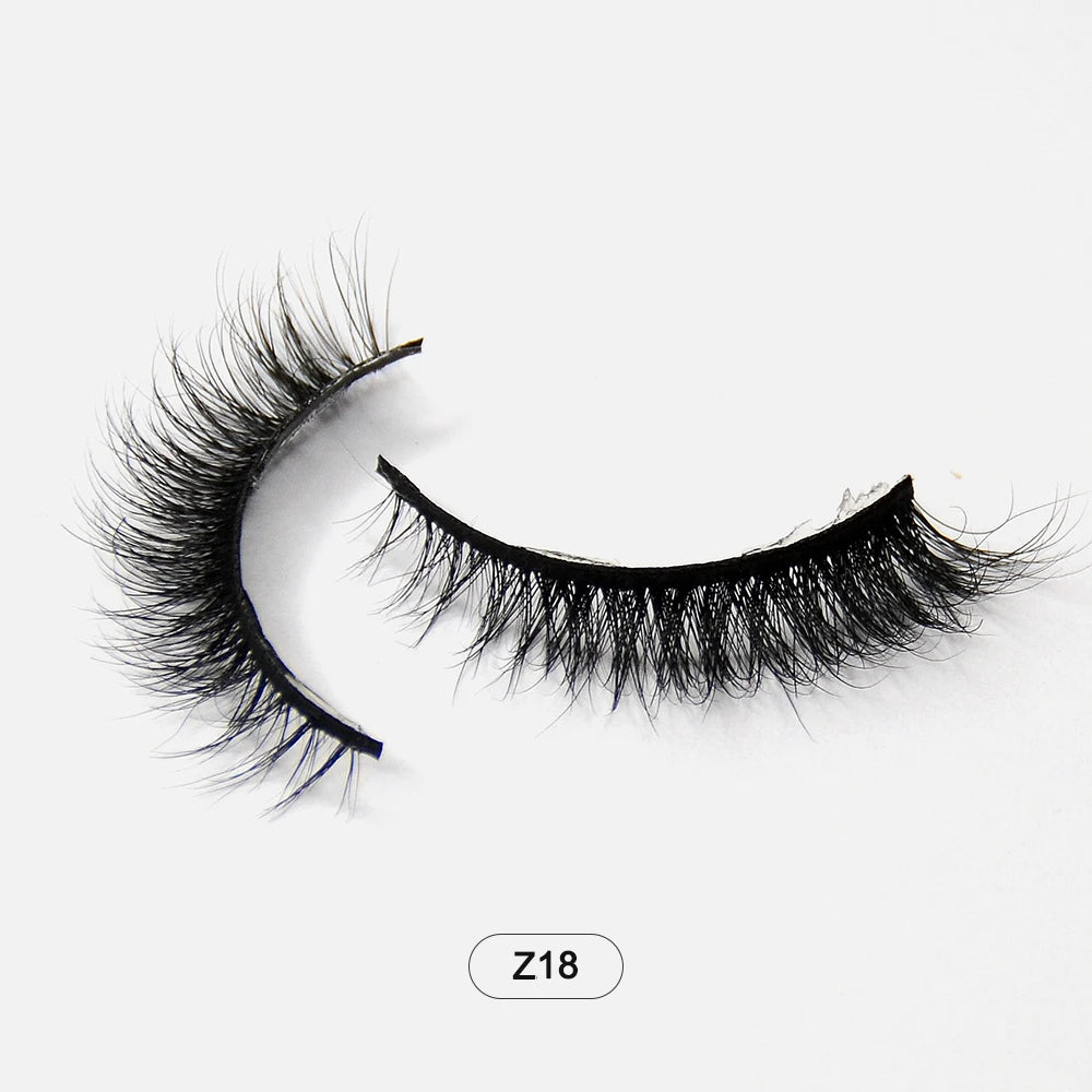 Dropshiping Makeup Mink Lashes Fluffy Soft Full Fake Eyelashes Natural False Eyelashes Wispy Lash Extension Z18 CHINA