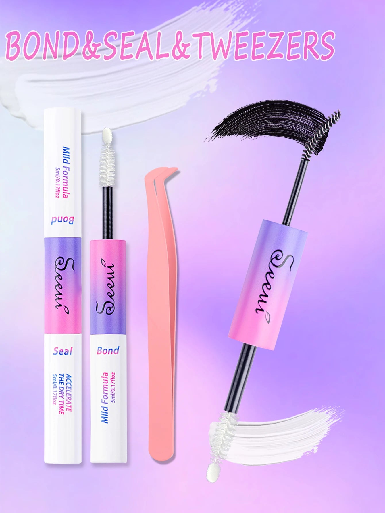 Eyelash Glue and Seal for Eyelash Clusters Strong Fixed Eyelash Glue Lasting Eyelash Glue Eyelash Extension tool