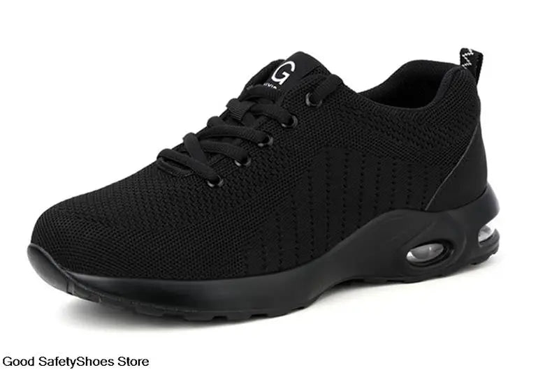 Steel Toe Safety Shoes Men Women Security Protection Work Shoes Lightweight Safety Boots Air Cushion Indestructible Shoes - Badiee Stylez