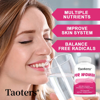 Myo-Inositol Capsules, with Vitamin E, Antioxidant, Helps Improve Skin Health, Balance Emotional Health, 120 Capsules