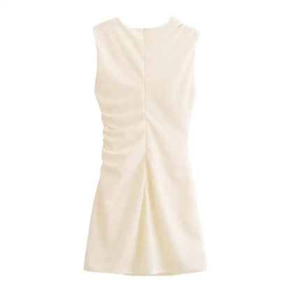 New Elegant Dresses Women's Summer 2025 New Fashion Tight Ruched Mini Party Women's Dress Street Youth Holiday Dress