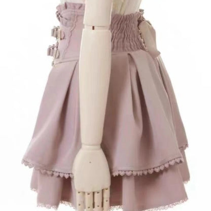Y2k Skirts for Women High Waist A-line Jupe Fashion Japanese Summer Cute Saia 2025 Faldas Mujer De Moda Bow Sweet Mini Skirt