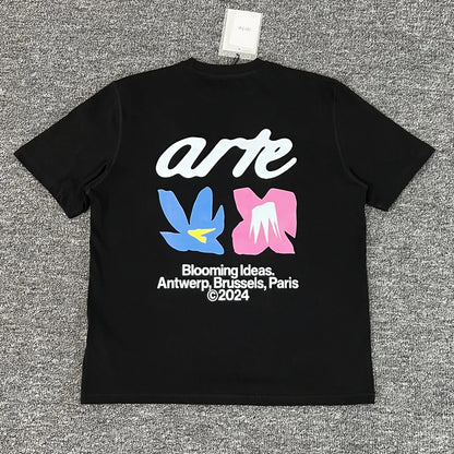 ARTE T-shirts Men Women Couples Streetwear High Quality Print Round Neck Short Sleeve Arte Top Tee One Day Shipped Out