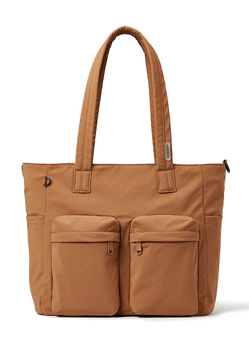 AJI Shoulder Bag For Women 2025 New Fashion Crossbody Bag Wear-Resistant Waterproof Nylon Female Handbags Ladies Messenger Bag Brown