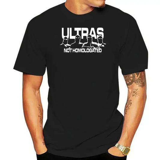 Fight for Your Right T-Shirts Ultras Not Homologated T-shirt Terrace Life Football Hooligans Tee Shirt Casual Short Sleeve xd6610010-black