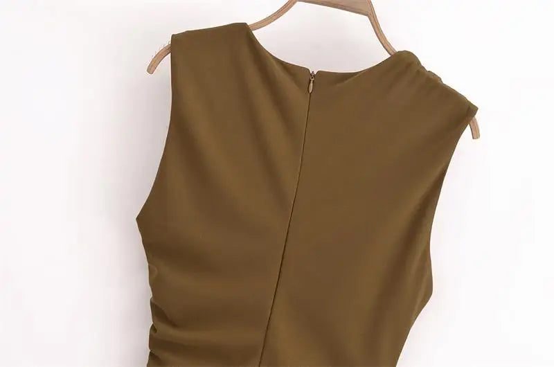 New Elegant Dresses Women's Summer 2025 New Fashion Tight Ruched Mini Party Women's Dress Street Youth Holiday Dress