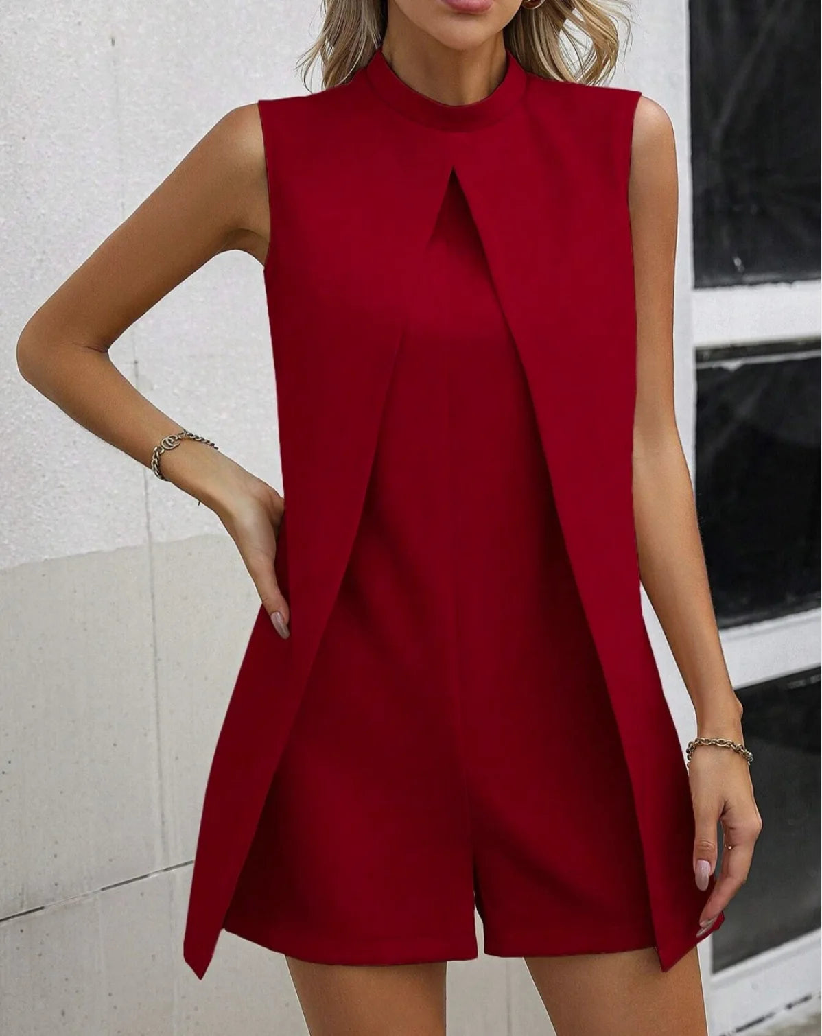 Summer Jumpsuit Women Fashion Solid O Neck Sleeveless Chic Playsuit Elegant Clothes Female Casual Jumpsuits Badiee Stylez