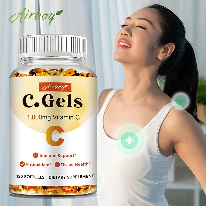 Vitamin C Softgels - Improve Immunity, Promote Nutrient Absorption, Anti-oxidation