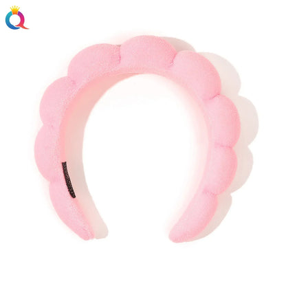 Wash Face Headbands For Women Puffy Sponge Hair Bands Cuff Waterproof Bands Absorbent Wristbands Girls Hair Accessories Set Badiee Stylez