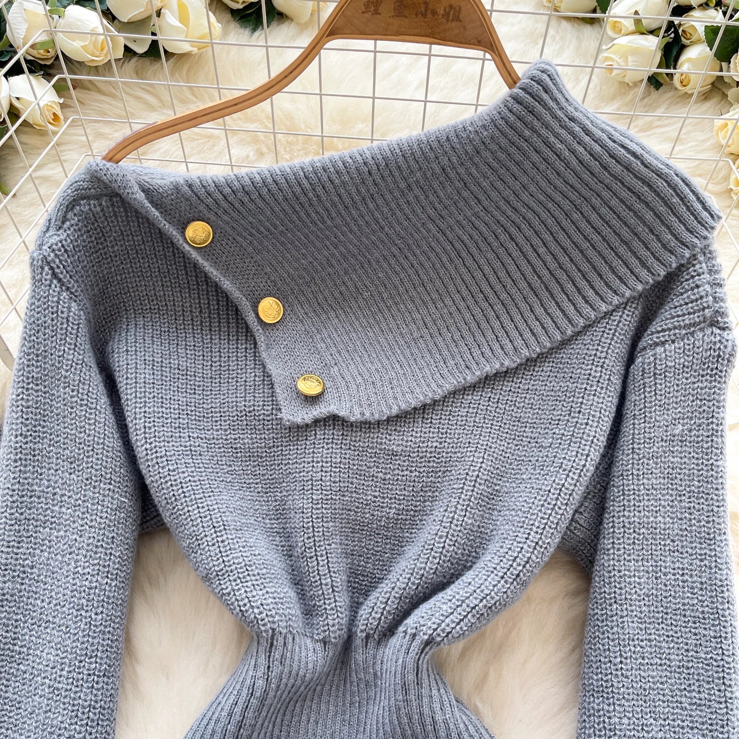 SINGREINY Autumn Knitwear Bodycon Dress Diagonal Collar High Elastic Slim Fit Design Female Light Luxury Solid Sweater Dress
