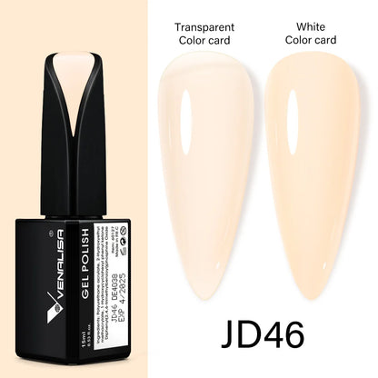 Venalisa 15ml Nail Prep Dehydrator Fast Dry Acid-Free Primer Bond Natural for Builder Jelly Gel Nail Gel Polish Color GelVarnish JD46 jelly color