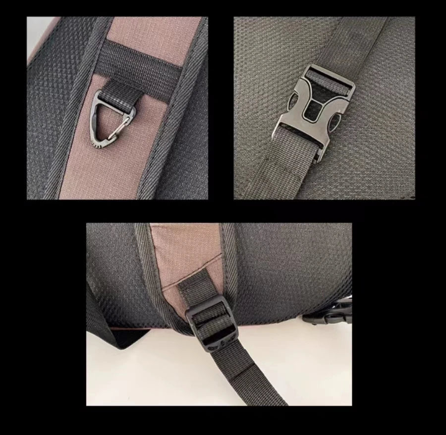 New Y2k Portable Light Nylon Crossbody Bag Trendy Rucksack Travel Shoulder Bag Casual knapsack Outdoor Sports Unisex Chest Packs