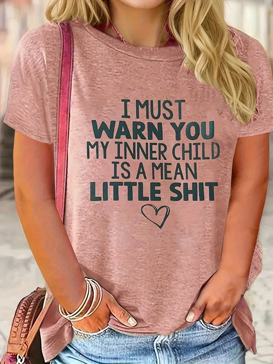 Plus Size New Women T-shirt Vintage Cartoon Graphic Print T-shirt Oversized Women's Trending Clothing Fashion Short Sleeve Shirt Red