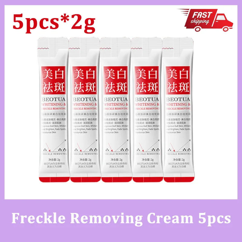 Nicotinamide Whitening Freckles Face Cream Remove Melasma Dark Spots Corrector Fade Melanin Acne Anti-Aging Brighten Skin Care 5pcs