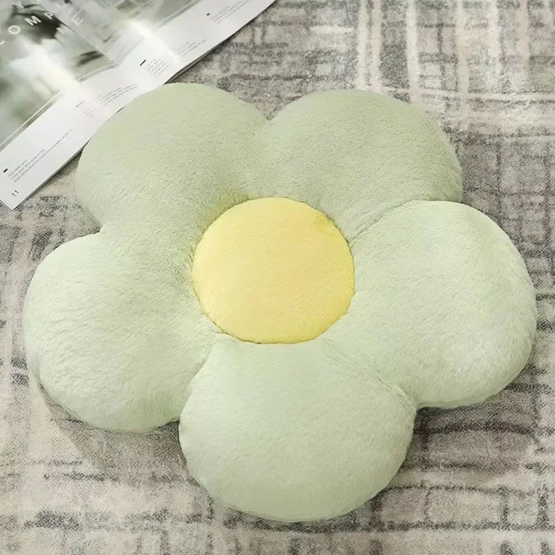 Sunflower Pillow, Daisy Seat Cushion, Flower Mat, Office Mat, Plush Toy Mat, Christmas Gift, Halloween, Thanksgiving Gift Badiee Stylez