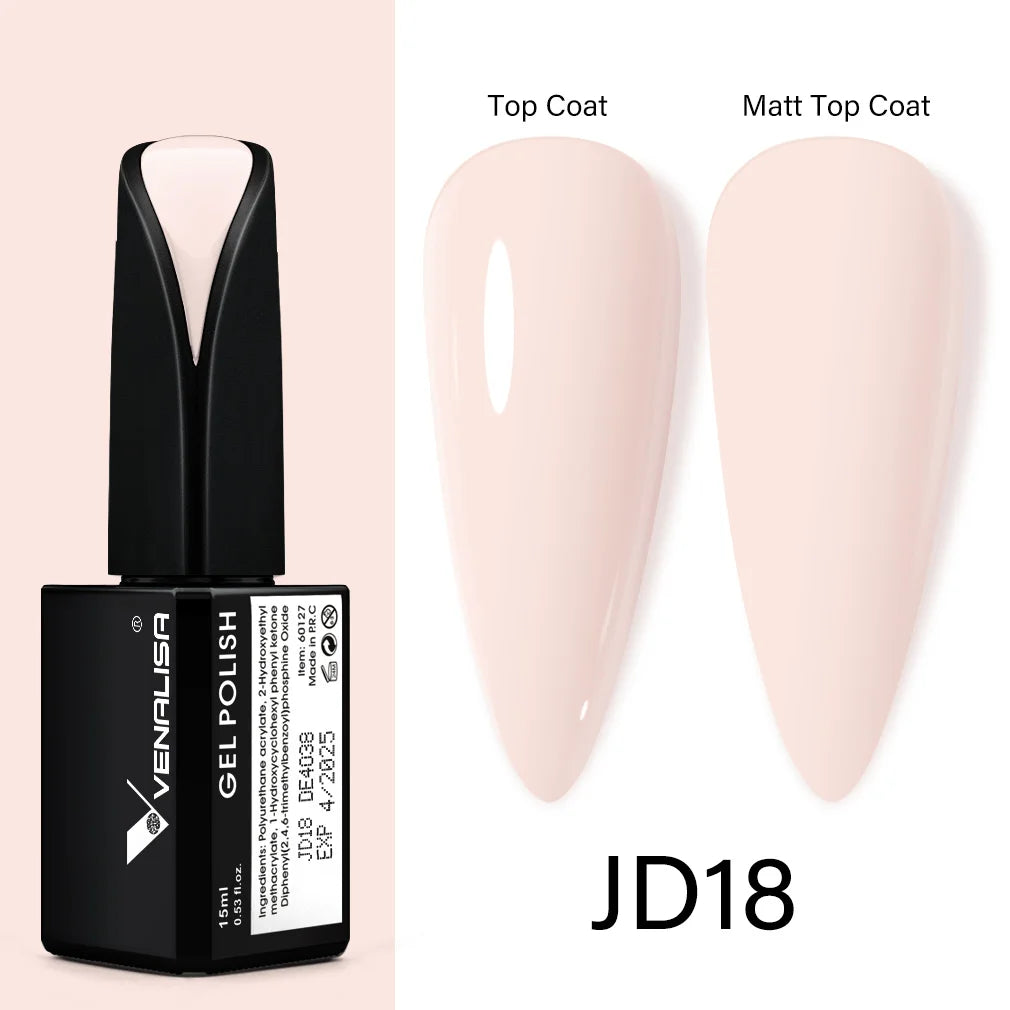 Venalisa 15ml Nail Prep Dehydrator Fast Dry Acid-Free Primer Bond Natural for Builder Jelly Gel Nail Gel Polish Color GelVarnish JD18