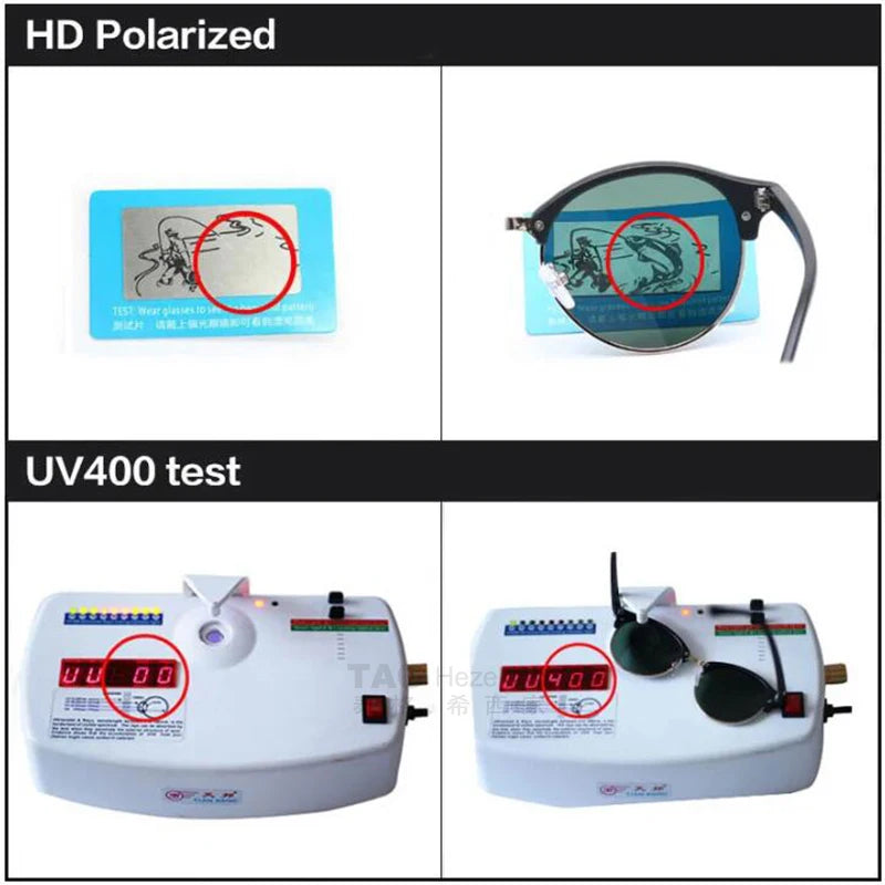 TAG Hezekiah luxury Brand vintage Polarized Sunglasses Men Women Retro round Driving Sun glasses Fashion UV400 acetate Sunglass